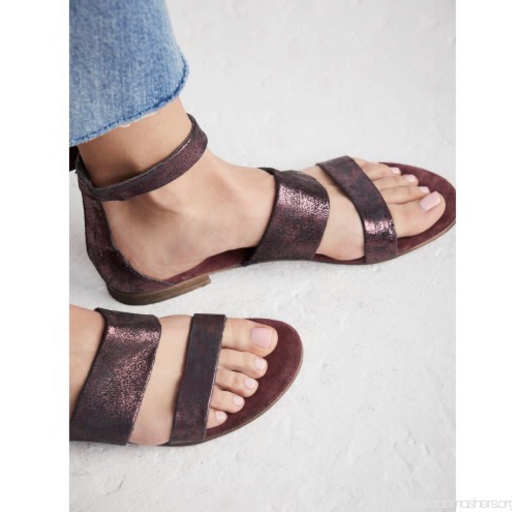 NWOT Free People Distressed Crowe Sandals @ Anthropologie - Size 10